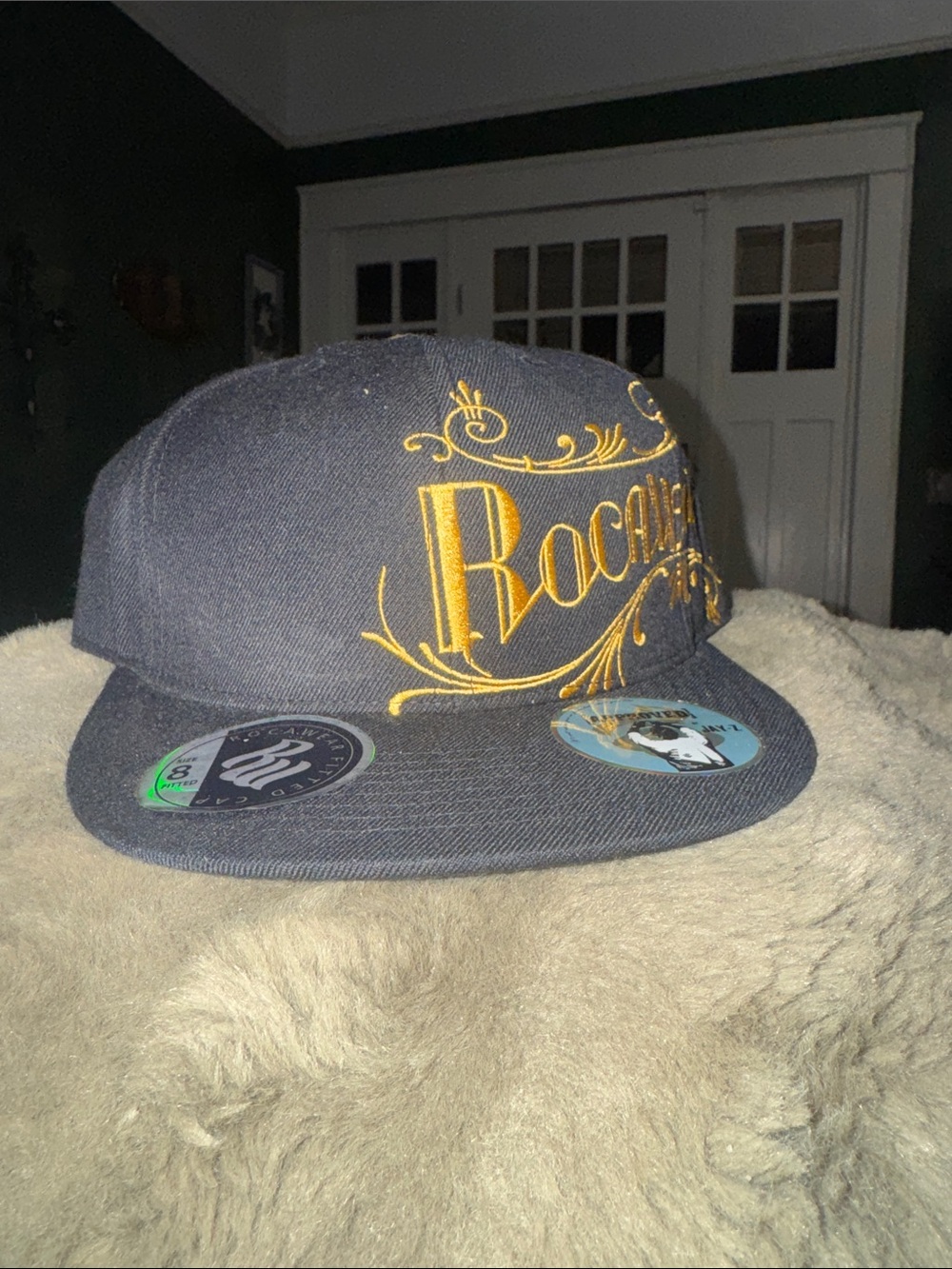 Rocawear Navy with Gold Script Logo